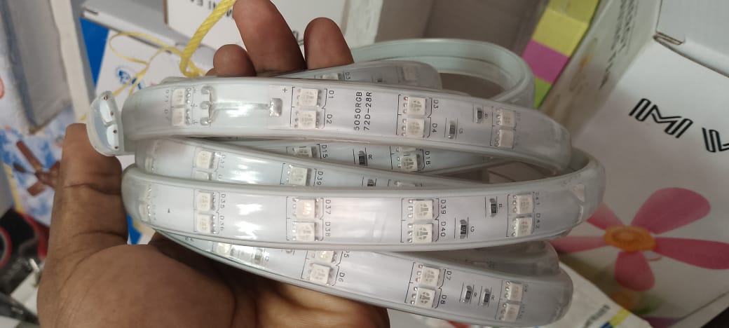 Snake light multi color (big)per mtr